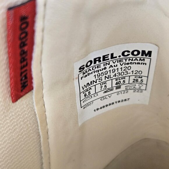 Sorel Ankle Boots in Cream and Tan - Picture 14 of 14